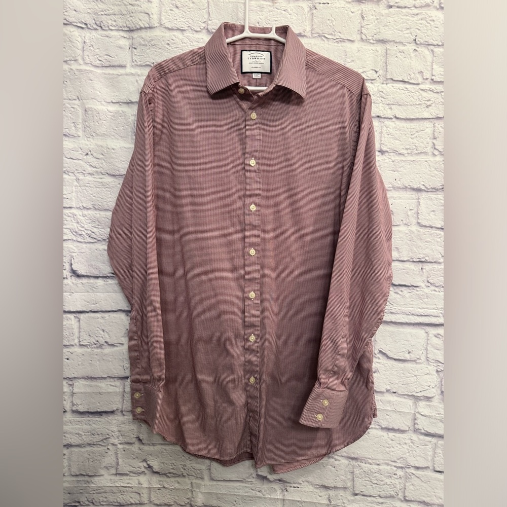 Men Charles Tyrwhitt Long Sleeve Dress Shirt